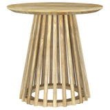 Touhy Natural Mango 2-Piece Round Coffee and End Table Set from Coaster - Luna Furniture