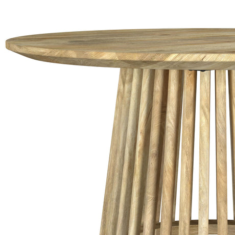 Touhy Natural Mango Round Solid Wood Cocktail Coffee Table from Coaster - Luna Furniture