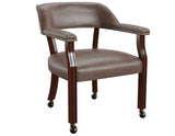 Tournament Arm Chair w/Casters – Brown from Steve Silver - Luna Furniture