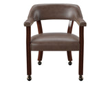 Tournament Arm Chair w/Casters – Brown from Steve Silver - Luna Furniture