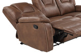 Katrine Brown Manual Reclining Sofa from Steve Silver - Luna Furniture