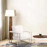 Trance Stainlesssteel Faux-fur Accent Chair from Michael Amini - Luna Furniture