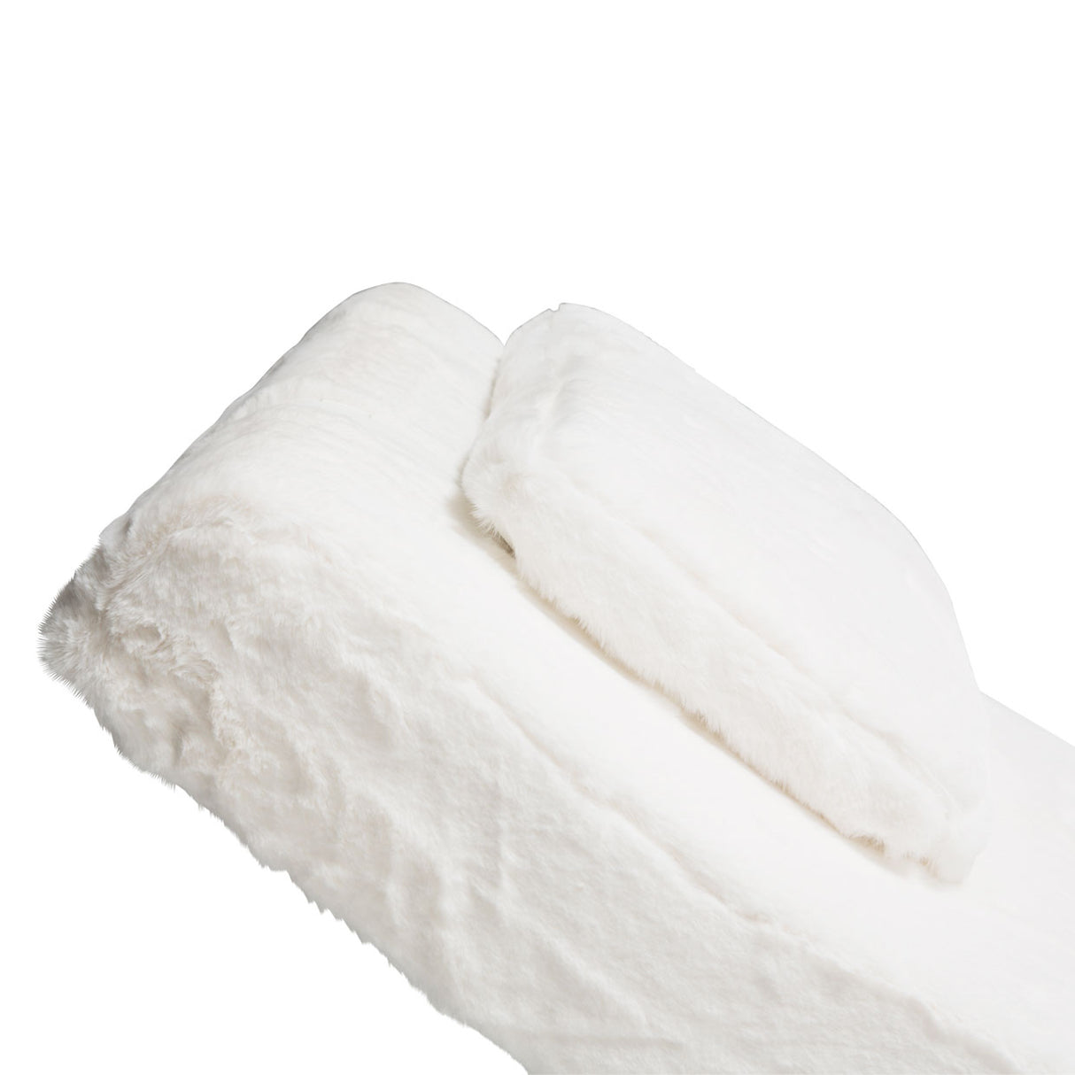 Trance Stainlesssteel Astro Faux Fur Chaise from Michael Amini - Luna Furniture