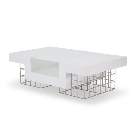 Trance Geo Rectangular Cocktail Table from Michael Amini - Luna Furniture