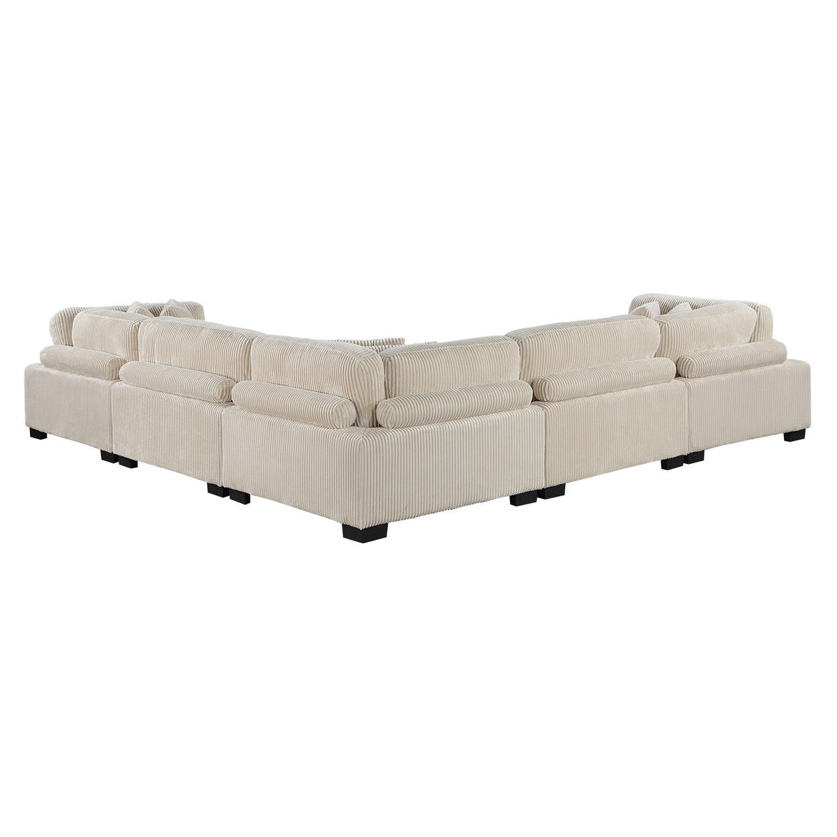 Traverse Beige Corduroy 5-Piece Modular Sectional with Corner Seats from Homelegance - Luna Furniture