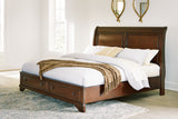 Trellington Brown Queen Sleigh Storage Bed from Ashley - Luna Furniture