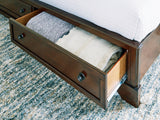Trellington Brown Queen Sleigh Storage Bed from Ashley - Luna Furniture