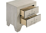 Trenton Rustic Cream 2-Drawer Nightstand from Coaster - Luna Furniture