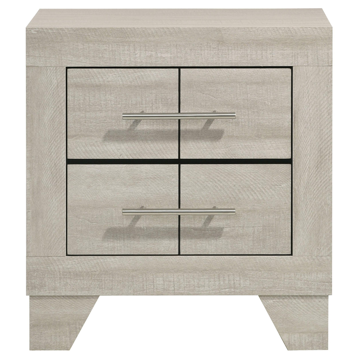 Trenton Rustic Cream 2-Drawer Nightstand from Coaster - Luna Furniture
