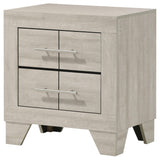 Trenton Rustic Cream 2-Drawer Nightstand from Coaster - Luna Furniture