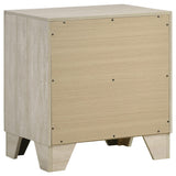 Trenton Rustic Cream 2-Drawer Nightstand from Coaster - Luna Furniture