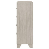 Trenton Rustic Cream 4-Drawer Bedroom Chest from Coaster - Luna Furniture