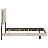 Trenton Rustic Cream 54-inch Wood Twin Panel Bed from Coaster - Luna Furniture