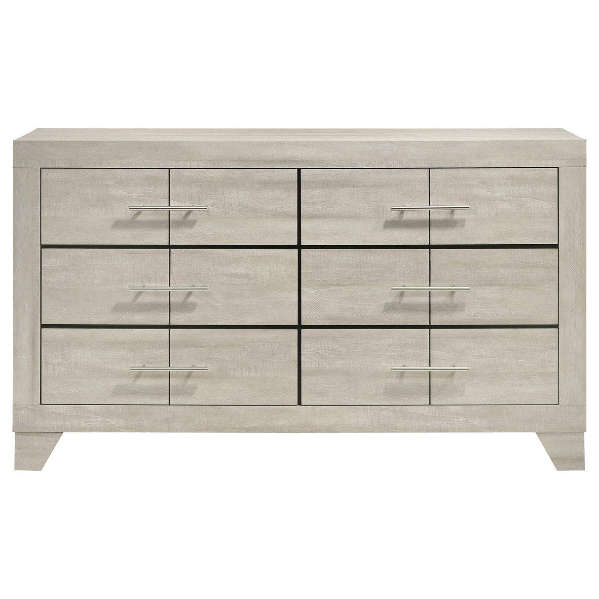 Trenton Rustic Cream 6-Drawer Bedroom Dresser from Coaster - Luna Furniture