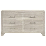 Trenton Rustic Cream 6-Drawer Bedroom Dresser from Coaster - Luna Furniture