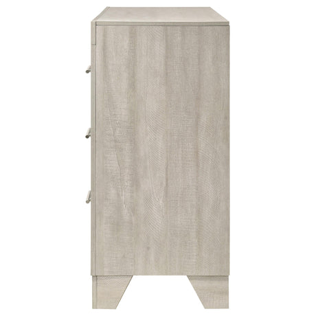 Trenton Rustic Cream 6-Drawer Bedroom Dresser from Coaster - Luna Furniture