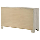 Trenton Rustic Cream 6-Drawer Bedroom Dresser from Coaster - Luna Furniture