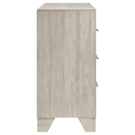 Trenton Rustic Cream 6-Drawer Bedroom Dresser from Coaster - Luna Furniture