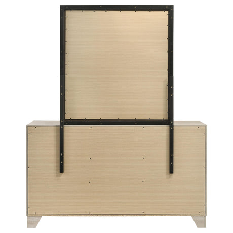 Trenton 6-drawer Bedroom Dresser With Mirror Rustic Cream from Coaster - Luna Furniture