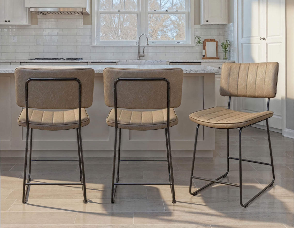 Tribeca Gray 24″ Commercial Grade Counter Stool from Steve Silver - Luna Furniture