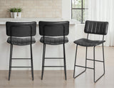 Tribeca Black 30″ Commercial Grade Bar Stool from Steve Silver - Luna Furniture