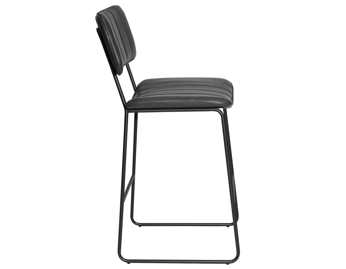 Tribeca Black 30″ Commercial Grade Bar Stool from Steve Silver - Luna Furniture