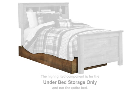 Trinell Brown Full Bookcase Platform Bed with 1 Large Storage Drawer from Ashley - Luna Furniture