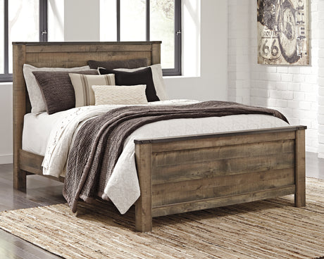 Trinell Brown Queen Panel Bed, Chest and 2 Nightstands from Ashley - Luna Furniture