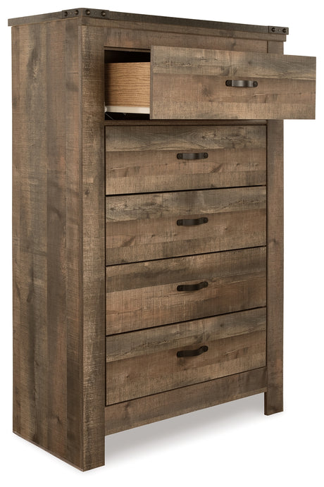 Trinell Brown Twin Storage Bed, Chest and Nightstand from Ashley - Luna Furniture