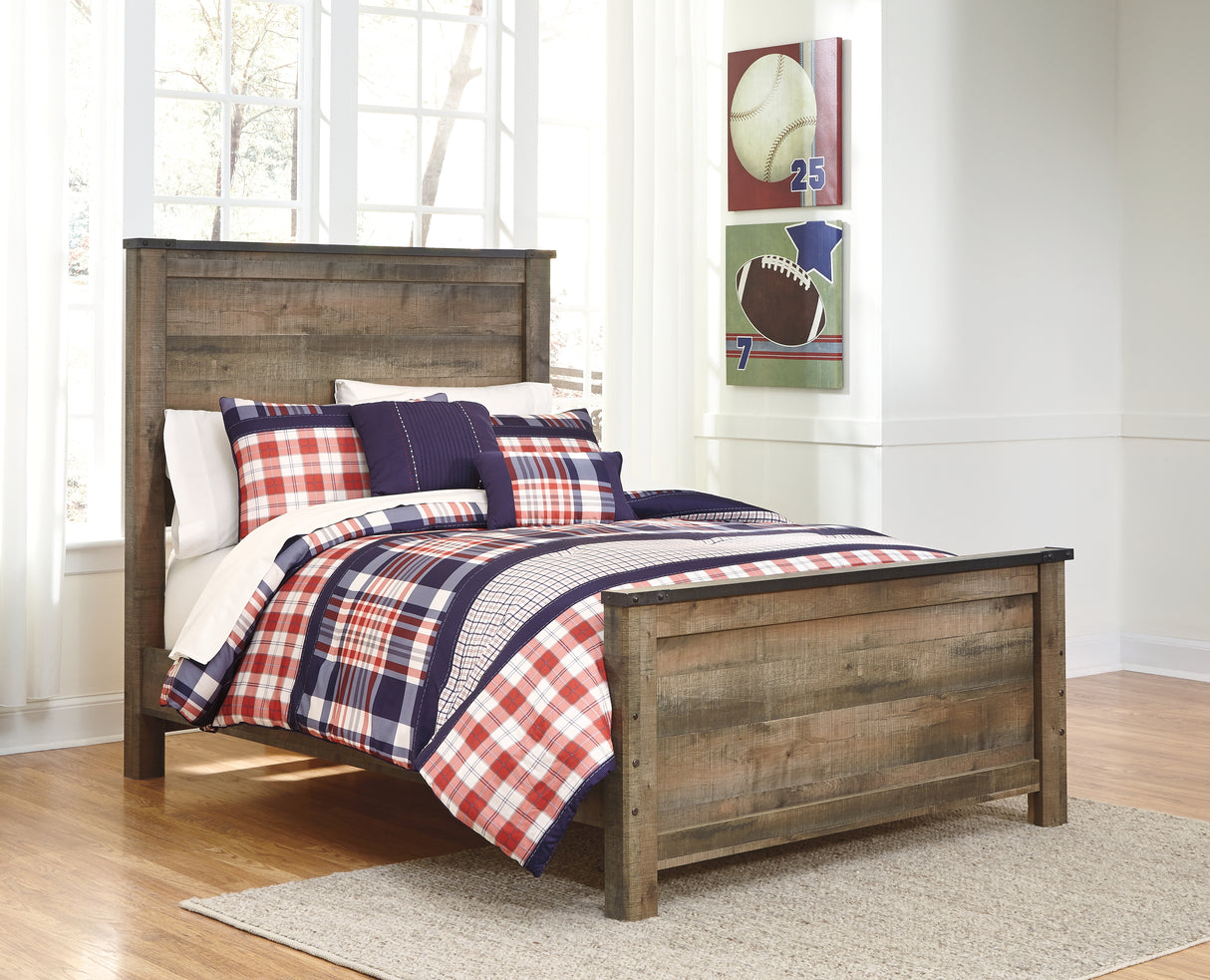 Trinell Full Panel Bed with Storage and Dresser from Ashley - Luna Furniture