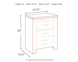 Trinell Brown King/California King Panel Headboard Bed with Mirrored Dresser and 2 Nightstands from Ashley - Luna Furniture