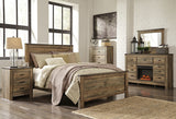 Trinell Queen Panel Bed with Dresser and Chest in Brown from Ashley - Luna Furniture