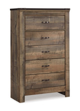 Trinell Queen Panel Bed with Dresser and Chest in Brown from Ashley - Luna Furniture