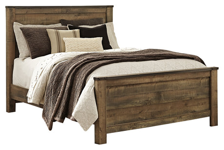 Trinell Brown Queen Panel Bed with Dresser, Chest and Nightstand from Ashley - Luna Furniture