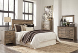 Trinell Brown Queen Panel Headboard with Dresser, Chest and Nightstand from Ashley Furniture - Luna Furniture