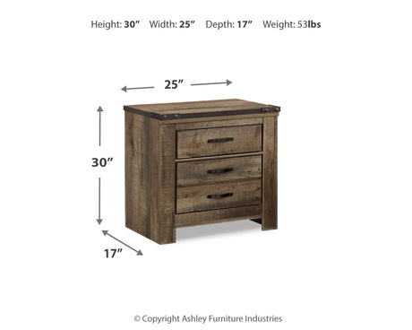 Trinell Brown Twin Bookcase Storage Bed, Dresser, Mirror and Nightstand from Ashley - Luna Furniture