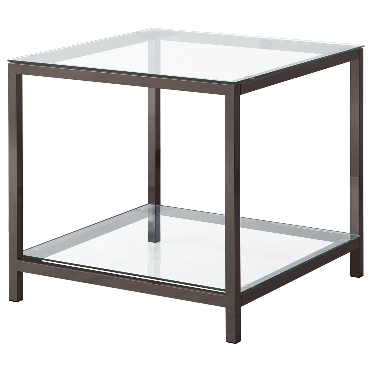 Trini Black Nickel 2-Piece Coffee and End Table Set from Coaster - Luna Furniture