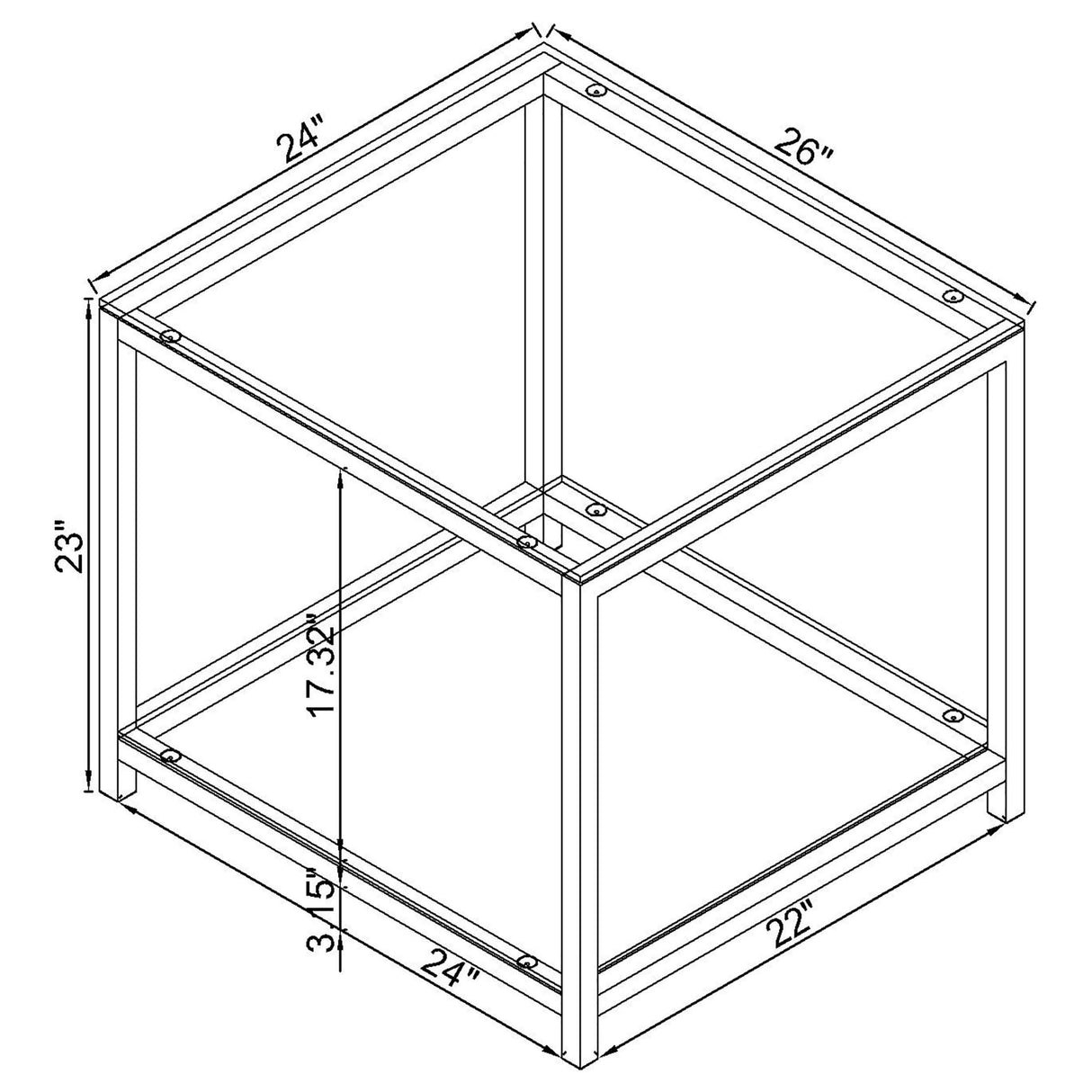 Trini Black Nickel 2-Piece Coffee and End Table Set from Coaster - Luna Furniture