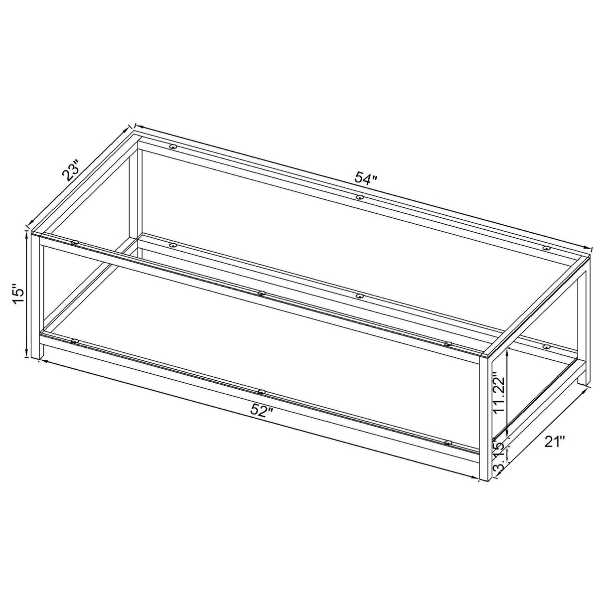 Trini Black Nickel 3-Piece Coffee and End Table Set from Coaster - Luna Furniture