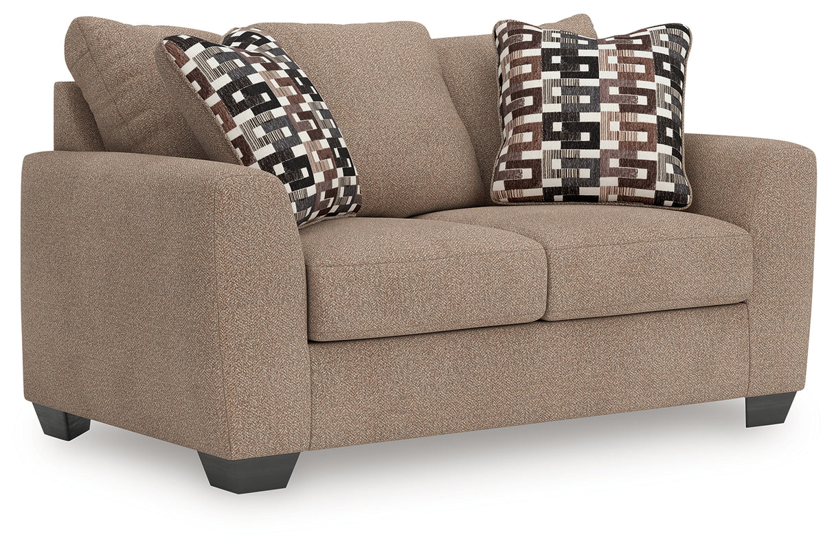Triston-Peaks Suede Loveseat from Ashley - Luna Furniture