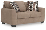 Triston-Peaks Suede Loveseat from Ashley - Luna Furniture