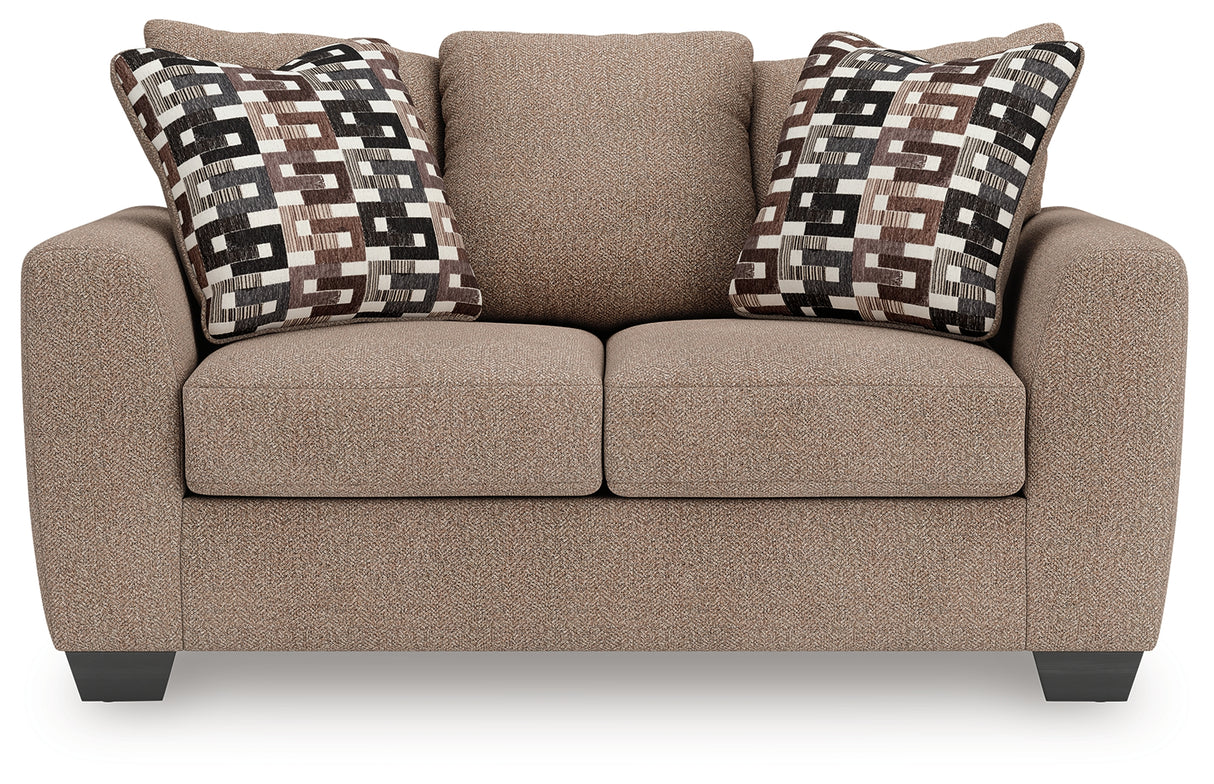 Triston-Peaks Suede Loveseat from Ashley - Luna Furniture