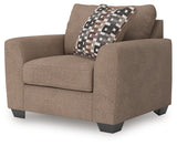 Triston-Peaks Suede Oversized Chair from Ashley - Luna Furniture