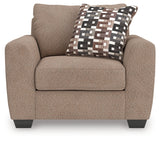Triston-Peaks Suede Oversized Chair from Ashley - Luna Furniture