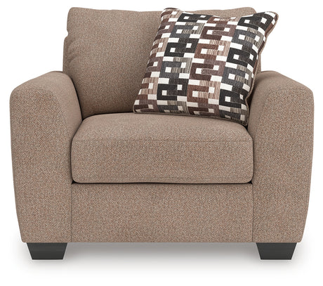 Triston-Peaks Suede Oversized Chair from Ashley - Luna Furniture