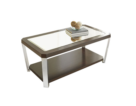 Truman Stainless Steel Cocktail Table from Steve Silver - Luna Furniture