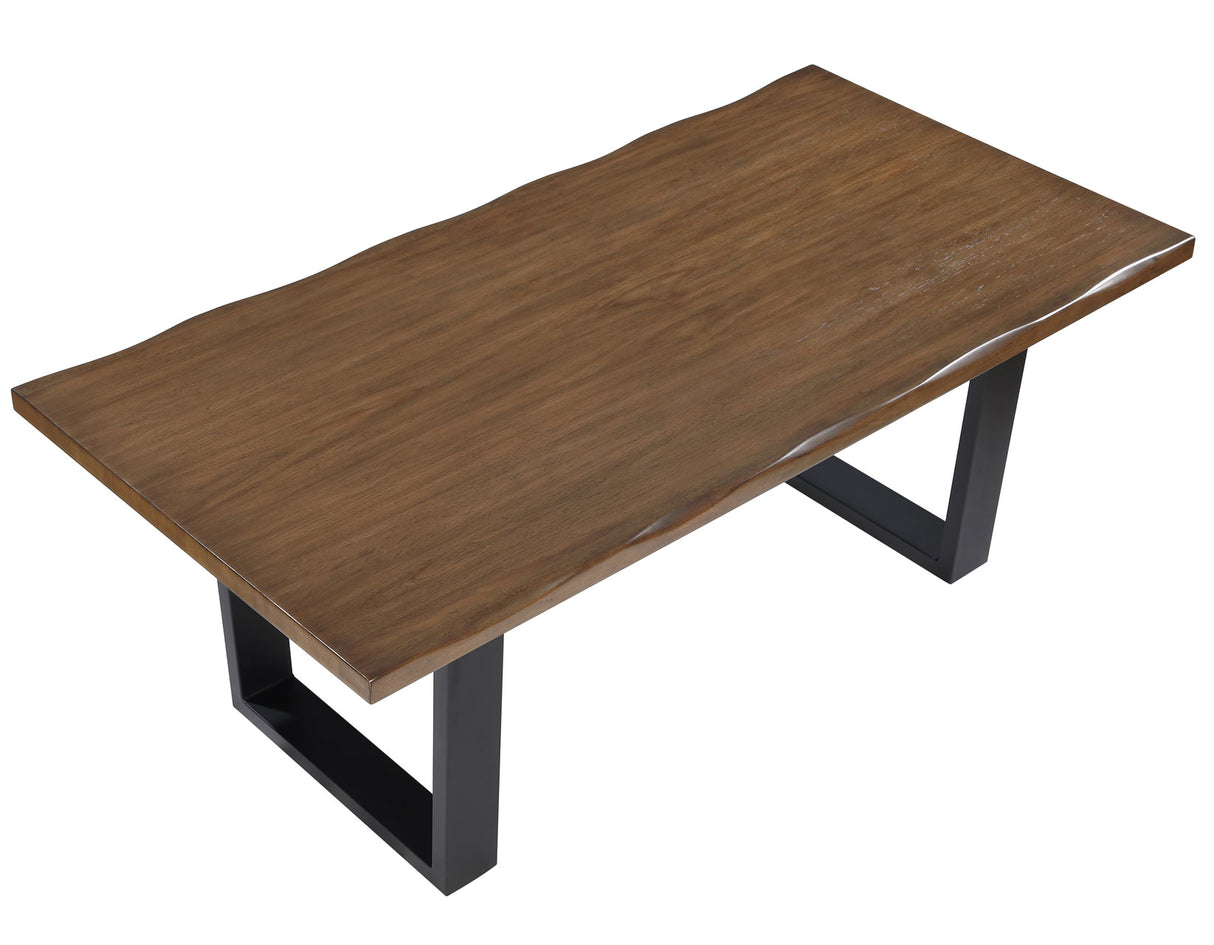 Tucson Mocha 78″ Live Edge Dining Table from Steve Silver - Luna Furniture