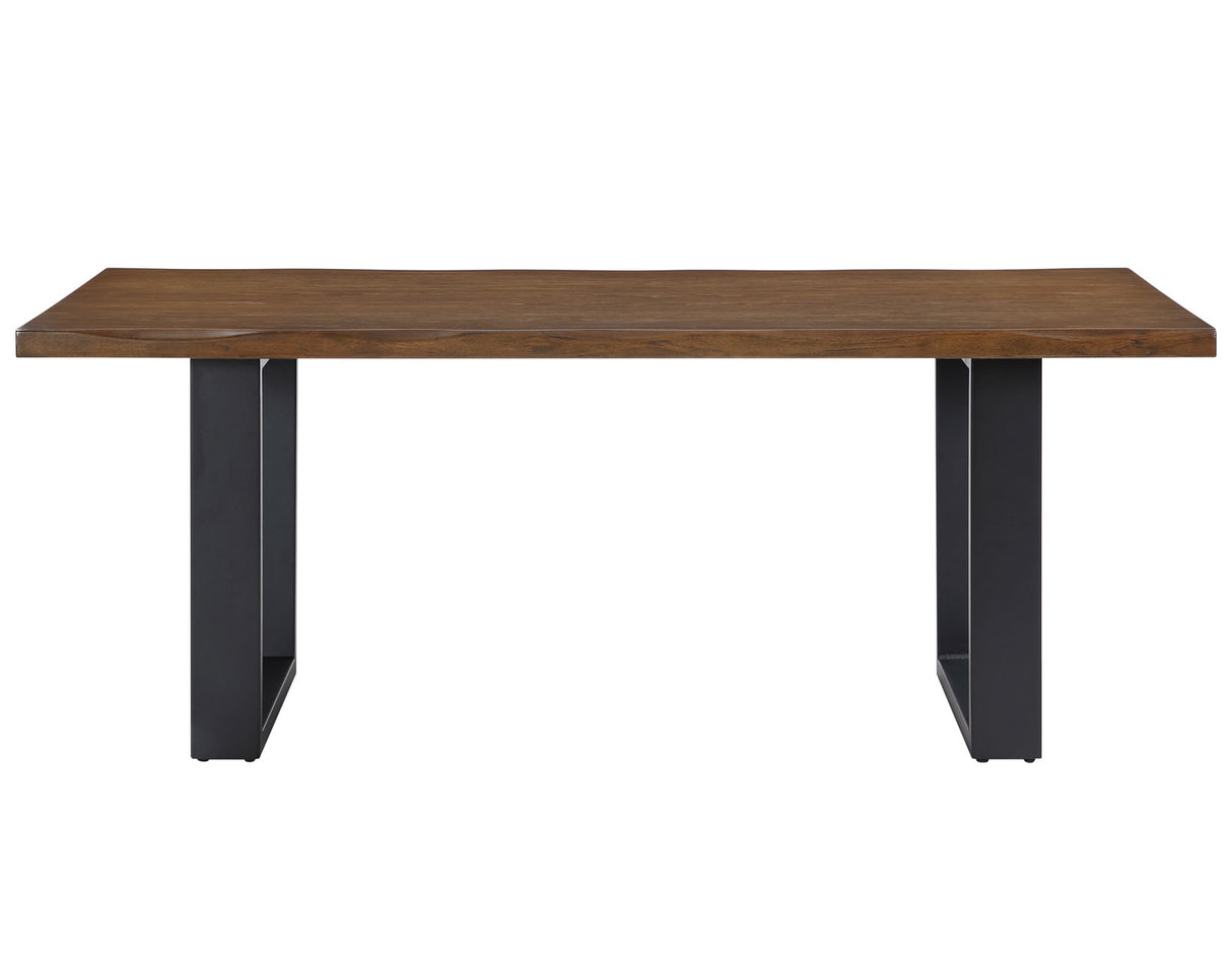Tucson Mocha 78″ Live Edge Dining Table from Steve Silver - Luna Furniture