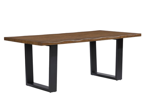 Tucson Mocha 78″ Live Edge Dining Table from Steve Silver - Luna Furniture