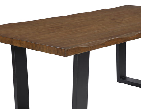 Tucson Mocha 78″ Live Edge Dining Table from Steve Silver - Luna Furniture